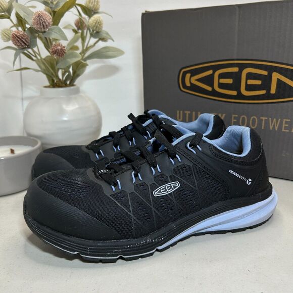 Keen Utility Footwear Vista Energy Hydrangea Konnect Fit Black Shoes Women's 8 M - Picture 4 of 11